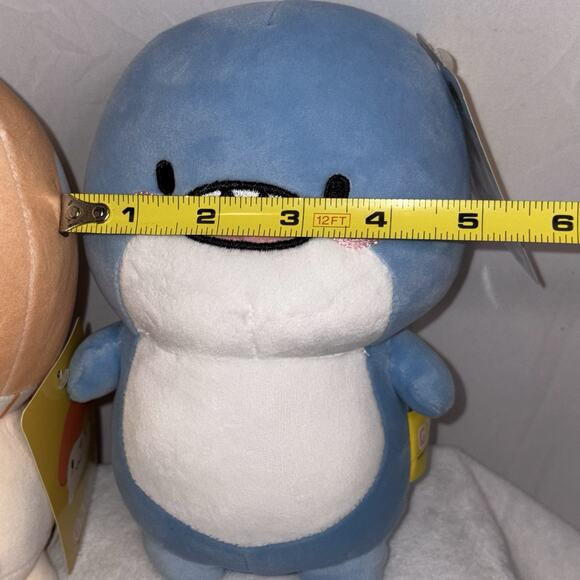 Chubby Shark & Squishy Mushroom Plush Stuffed Animal Gatcha Toy NWT - Picture 7 of 14